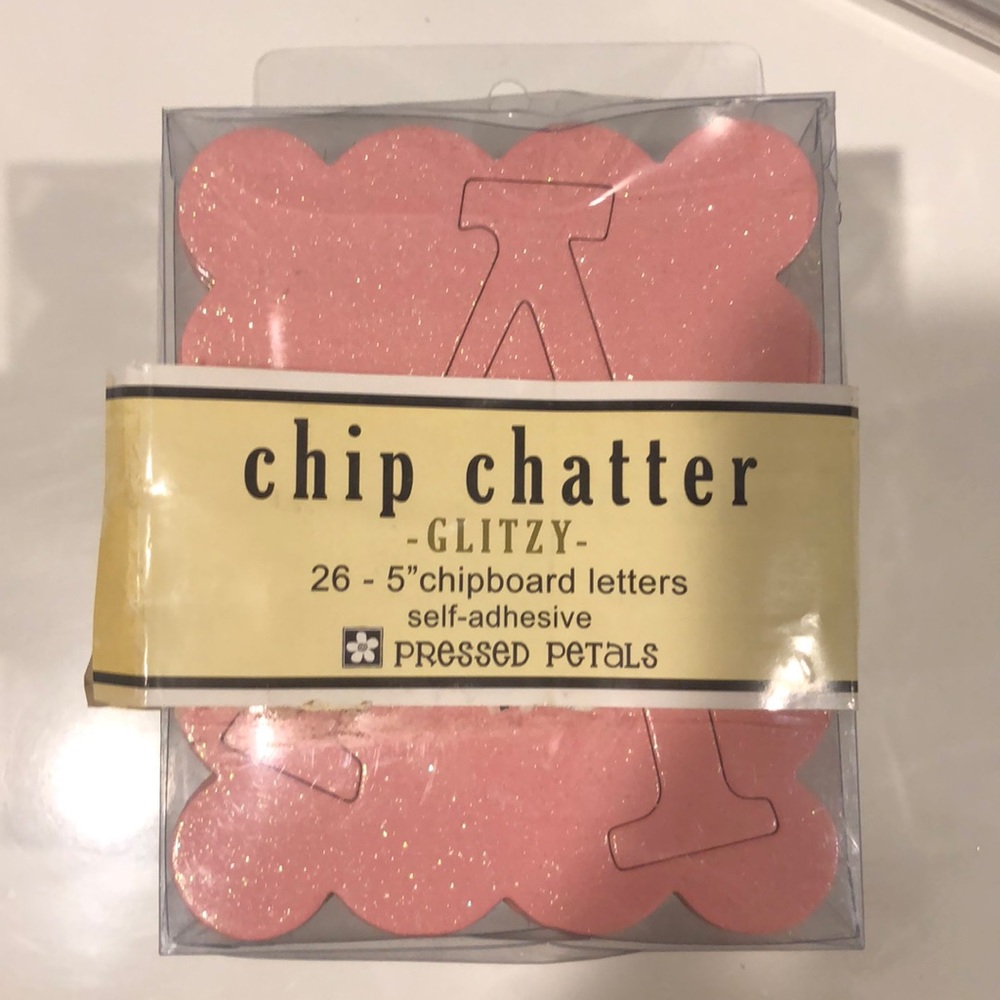 Chip Chatter Glitzy Chipboard Letters